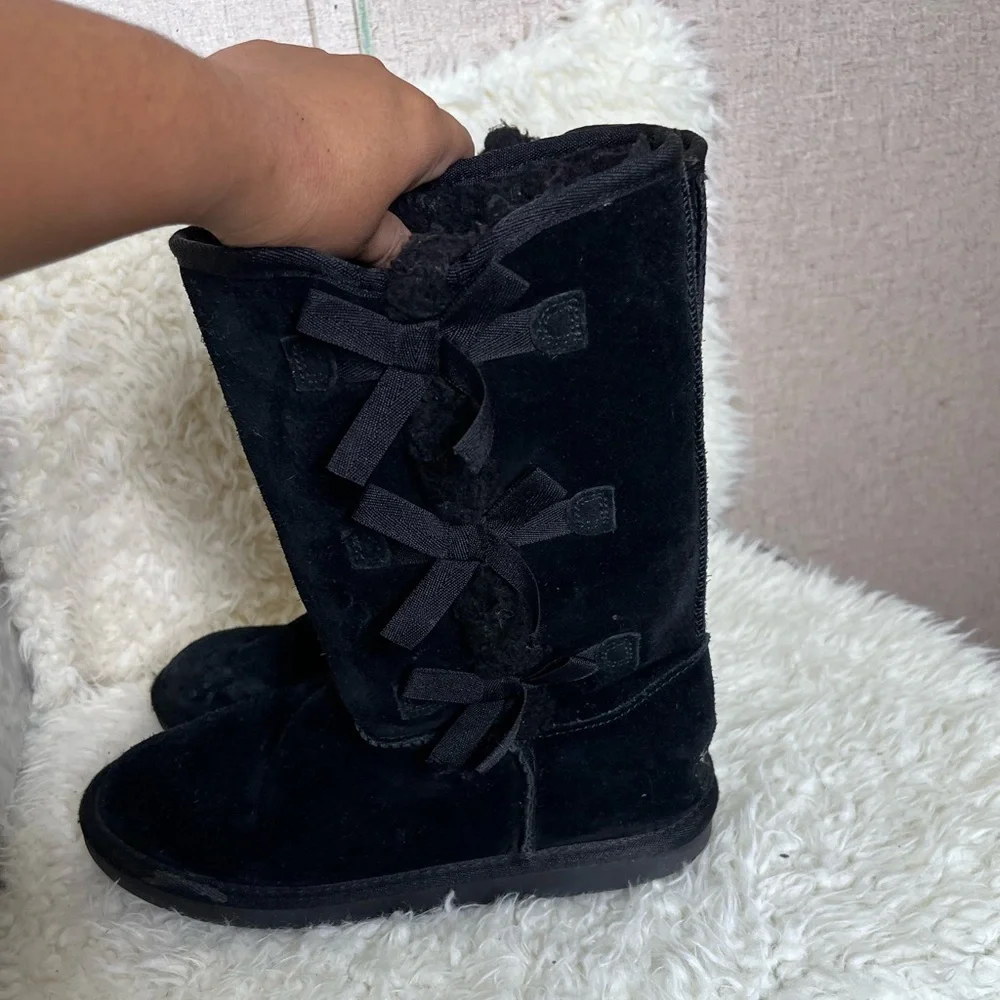 Koolaburra By Ugg Boots Girls Size 5 Youth Black